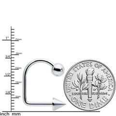 14G Stainless Steel LIPPYLOOP Ball Spike Labret