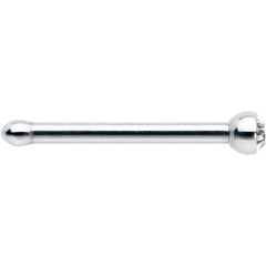 20G Stainless Steel Crystalline Gem Micro Nose Bone