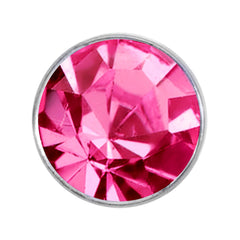 20G Stainless Steel Pink Gem Micro Nose Bone