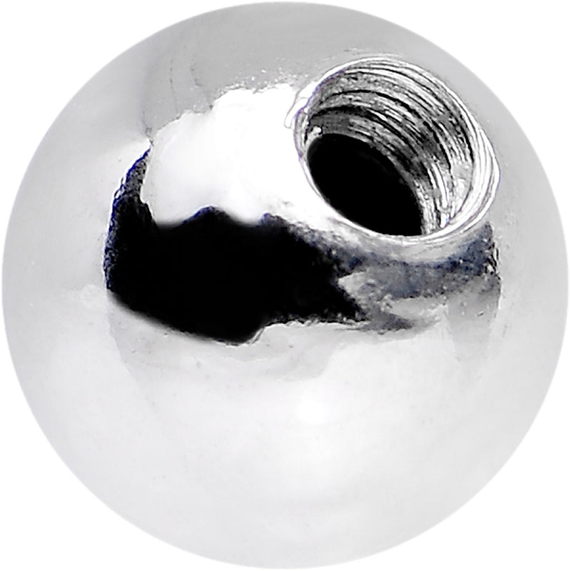 Solid 14k White Gold Replacement Ball 3mm - 16G