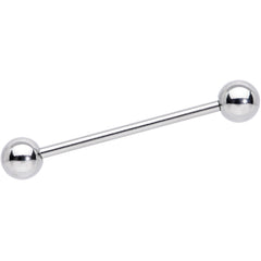 14G STEEL BARBELL Ring 1 inch 6mm