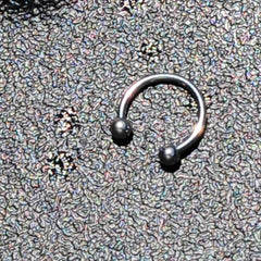 16G STEEL HORSE SHOE Circular Barbell 3/8 3mm