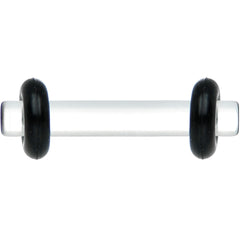 12G Clear Acrylic Plug Set of 2