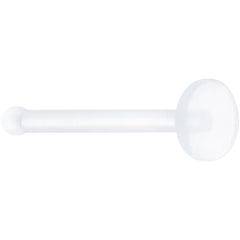 20G Clear Flat Bioplast Nose Retainer