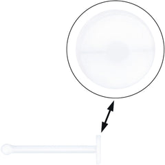 20G Clear Flat Bioplast Nose Retainer