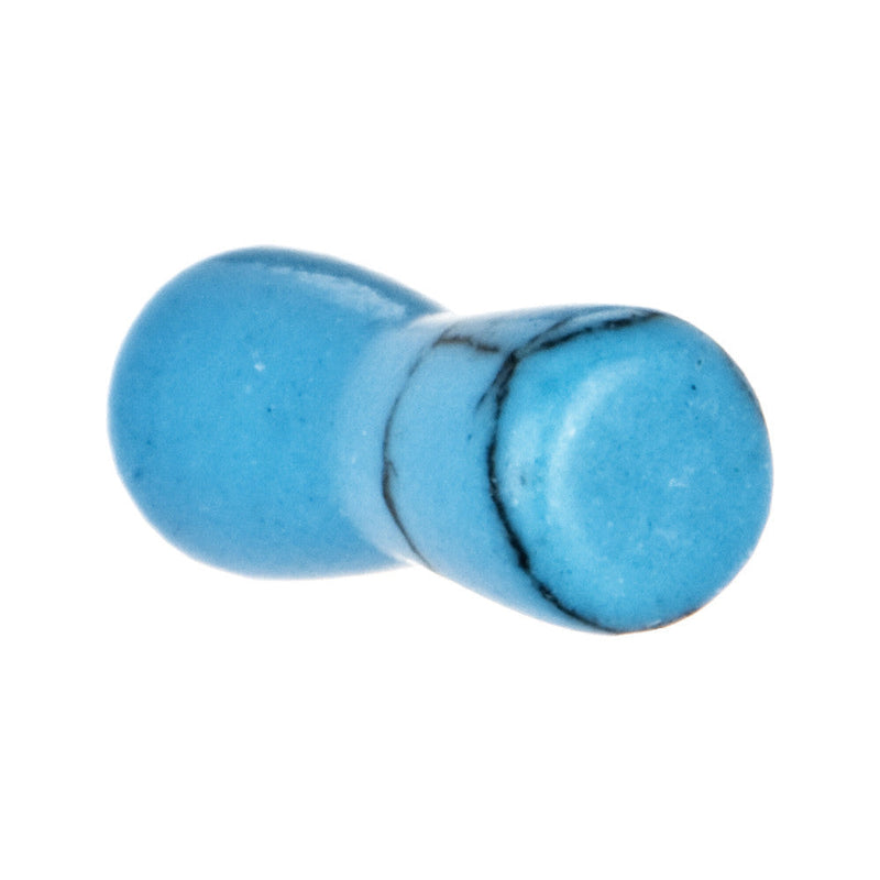 8G Turquoise Natural Stone Saddle Plug