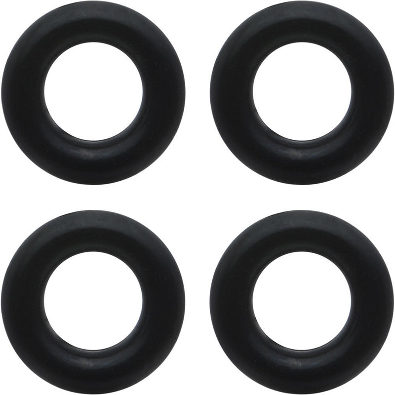 6G Black Rubber O-Ring 4-Pack