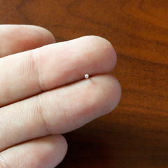 Sterling Silver 1.3mm Ball  Nose Bone