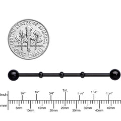 Ball Black Anodized Titanium Industrial Project Bar 38mm