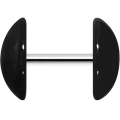 Black Acrylic Dome Cheater Plug Set