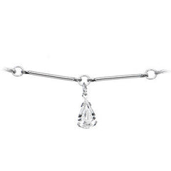 Clear Majestic Gem Teardrop Belly Chain