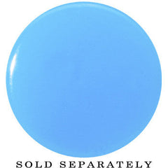 18mm Blue Neon Glitter Saddle Plug