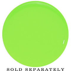 20mm Green Neon Glitter Saddle Plug