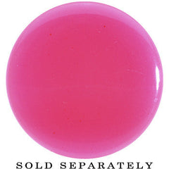 20mm Pink Neon Glitter Saddle Plug