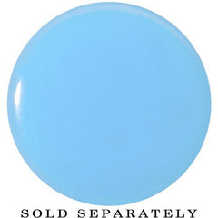 7/8 Blue Neon Glitter Saddle Plug