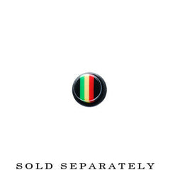 00G Acrylic Rasta Stripe Taper