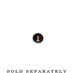 8G Acrylic Rasta Stripe Taper