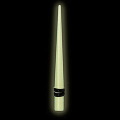 8G Green Acrylic Glow in the Dark Straight Taper