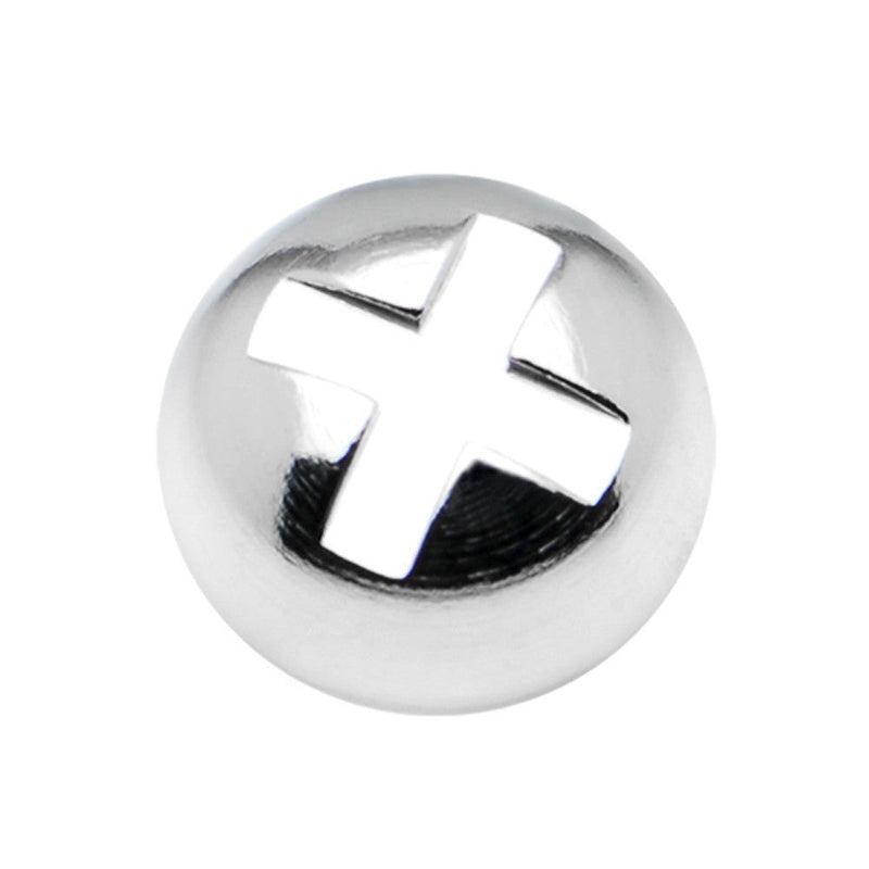 Surgical Steel 6mm Dermal Anchor Screw Top