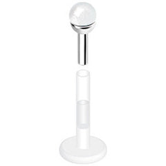 Semi-Precious Crystal Bioplast Push-In Labret Monroe