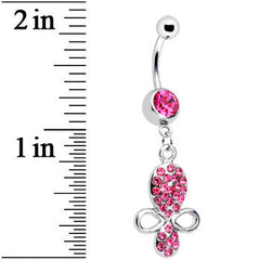 Pink Gem Benevolent Jeweled Belly Ring