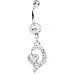 Aurora Gem Dynamic Heart Belly Ring