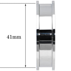41mm Stainless Steel Herb Stash and Grinder Plug Set