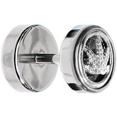 Stainless Steel Pot Leaf Cheater Plug