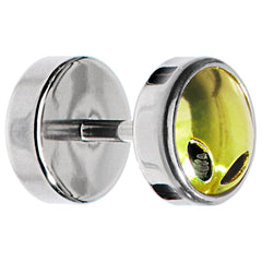 Anodized Titanium Gold Alien Head Cheater Plug