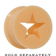 5/8 Flesh Star Silicone Flexible Tunnel