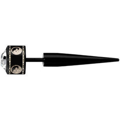 Acrylic Clear Gem Yin Yang Fake Taper Ear Plug