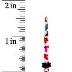 6G Multi Color Butterfly Acrylic Ear Taper