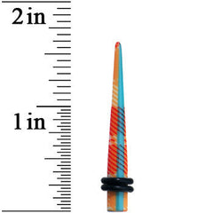4G Acrylic Plaid Taper Ear Plug