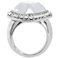 Size 7.5 -Crystalline Luster Heart Ring