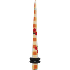 6G Plaid Cherry Acrylic Taper