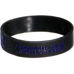 Black Blue Boobies Rule Awareness for Breast Cancer Bracelet