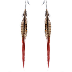 Natural Beauty Feather Earrings