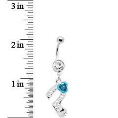 Faux Pearl Stiletto Shoe Belly Ring