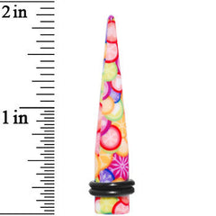 0G Groovy Retro Flower Acrylic Taper