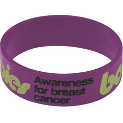 Purple Army Green Boobies Awareness for Breast Cancer Bracelet