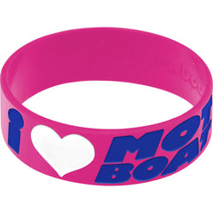 Pink Blue I Love Motor Boating Breast Cancer Bracelet