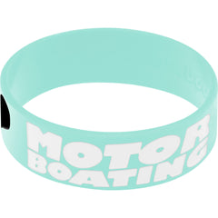 Baby Blue Black I Love Motor Boating Breast Cancer Bracelet