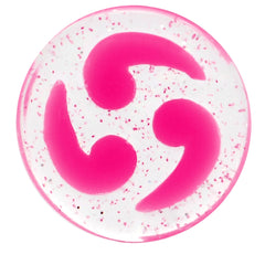 5/8 Pink Quotation Symbol Saddle Plug