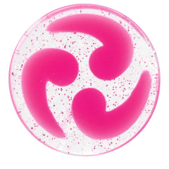 18mm Pink Quotation Symbol Saddle Plug