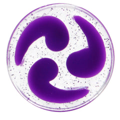 20mm Purple Quotation Symbol Saddle Plug