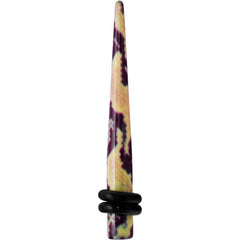 6G Green Snake Skin Acrylic Taper