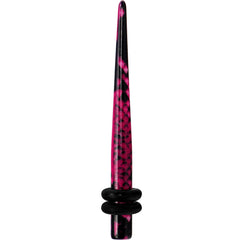 8G Pink Snake Skin Acrylic Taper
