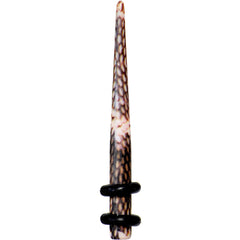 8G Blushing Snake Skin Acrylic Taper