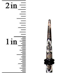 6G Blushing Snake Skin Acrylic Taper