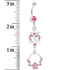 Pink Baroque Enchantment Chandelier Belly Ring